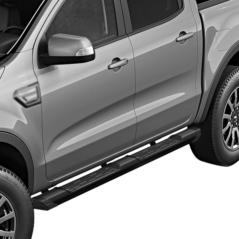 Black Horse Offroad Running Board  Peak; 5 Inch Width; Black 2011-2026 Dodge Durango/2011-2025 Jeep Grand Cherokee