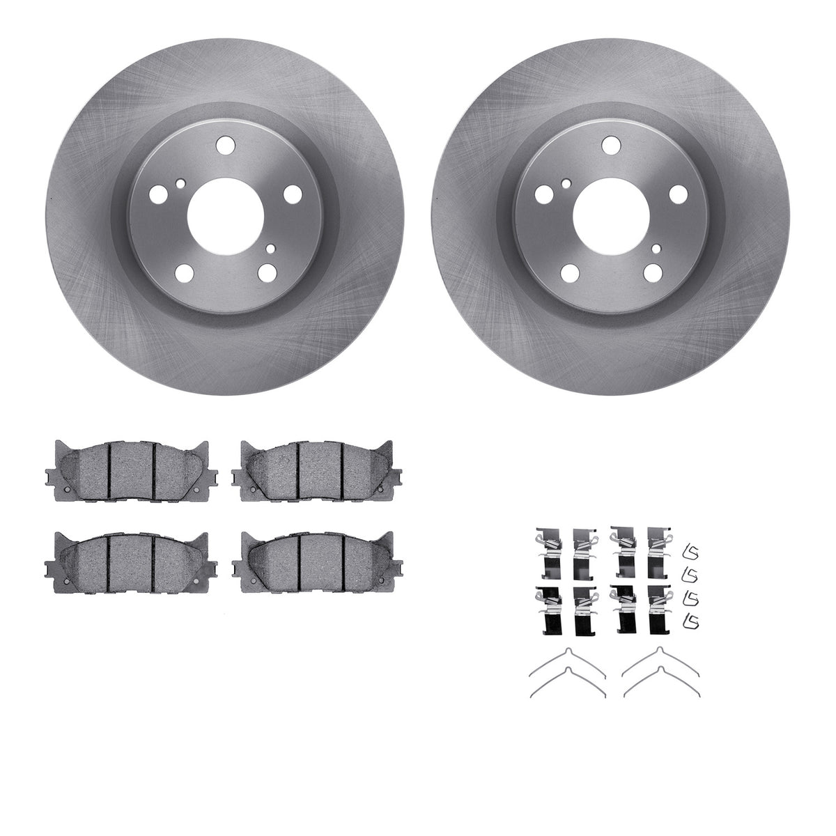 R1 89-98 Nissan 240SX Front & Rear Drilled & Slotted Silver Brake Rotor Set