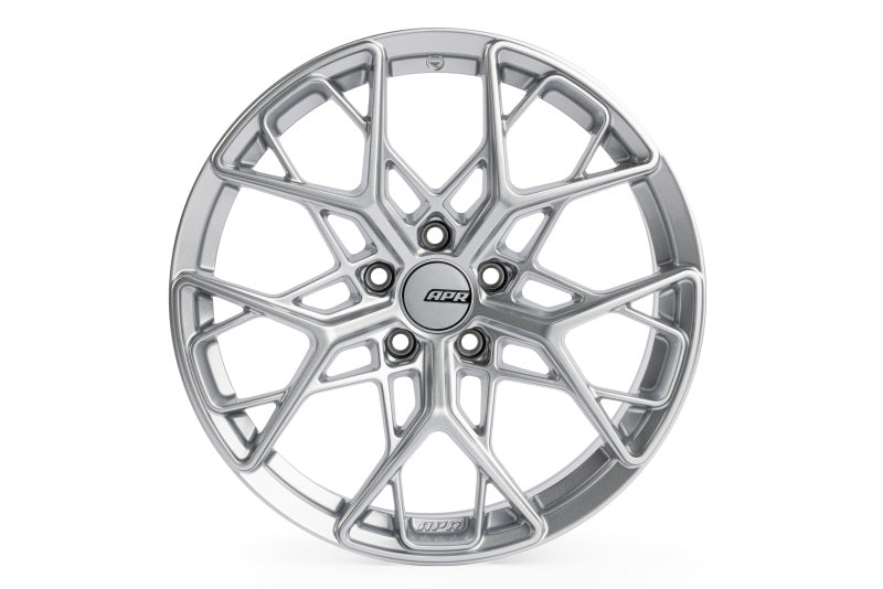 APR A02 Flow Formed - 20x9.0 - 5x112 - ET37 - 66.5mm Center Bore - Hyper Silver Wheel