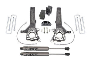 MaxTrac 04-18 Nissan Titan 2WD 4in/2in MaxPro Elite Spindle Lift Kit w/FOX Shocks