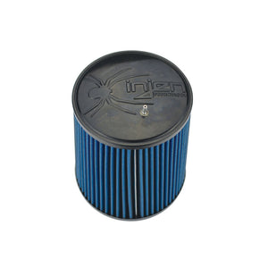 Injen NanoWeb Dry Air Filter 5.00in Inlet w/ShurLok 6.50in Base/ 5.00in Top w/ Barb Fitting