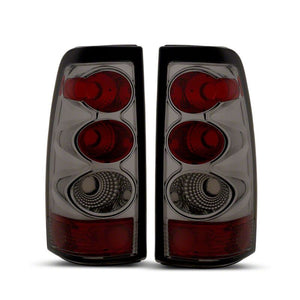 Raxiom 03-06 Chevrolet Silverado 1500 Fleetside Axial Series Tail Lights- Black- Smoked Lens