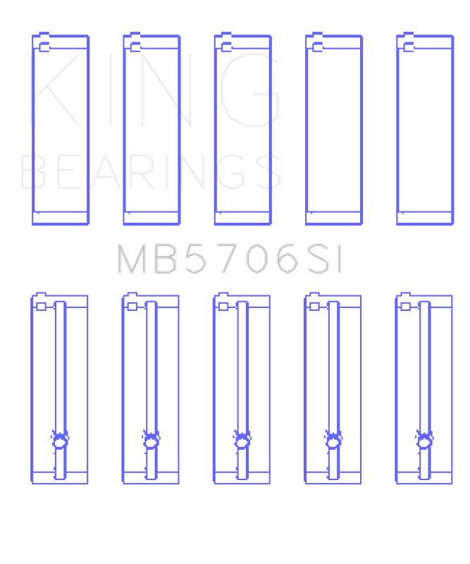 King Engine Bearings Hyundai i30 G4FC Main Bearing Set