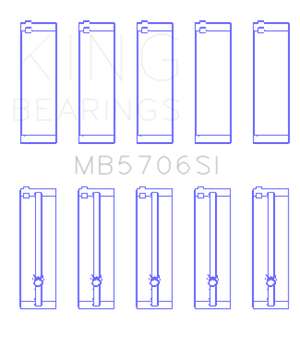 King Engine Bearings Hyundai i30 G4FC (Size +0.75mm) Main Bearing Set