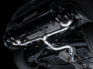 AWE Tuning MK8 Volkswagen Golf R 3in Track Edition Quad Exhaust - Diamond Black Tips