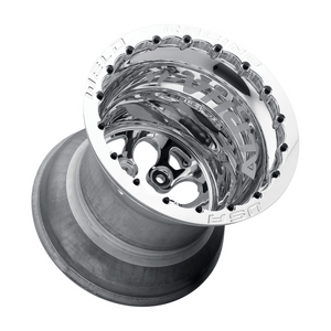 Weld Alpha-1 15x15 / 5x4.75 / 5 BS / 3.18 HB - Polished Center - Polished Shell - DBL Wheel