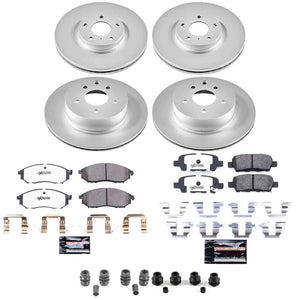 Power Stop 11-12 Infiniti G25 Front and Rear Z26 Coated Brake Kit