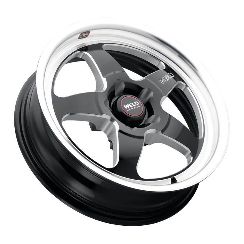 Weld Ventura Drag 18x10 / 5x114.3 / 7.27 BS / 78.1 HB - Gloss Black Milled - Non-BL Wheel