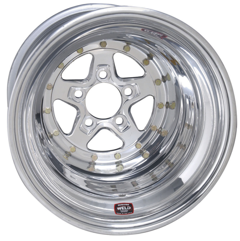 Weld Alumastar 16x16 / 5x5 / 5 BS / 3.5 HB - Polished Center - Polished Shell - Non-BL Wheel