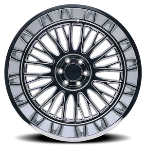 Cali Off-Road 9116 Vertex 24x14 / 8x170 BP / -76mm Offset / 125.2mm Hub Chrome Wheel