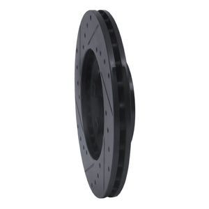 R1 87-89 Dodge Raider Front Right Drilled & Slotted Black Brake Rotor