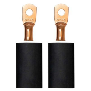 Moroso 1/4in Dia Stud 6 GA Wire Crimp/Solder Battery Cable Terminal Kit (2 Pack)