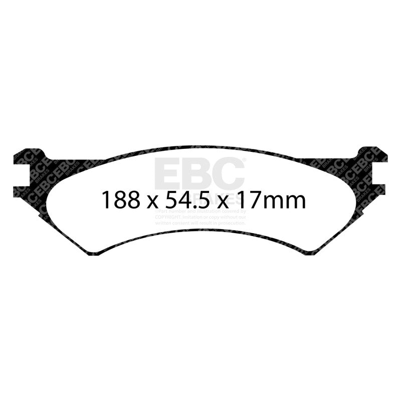 EBC 97-00 Ford Econoline E250 4.2 (4 Wheel ABS) Ultimax2 Rear Brake Pads