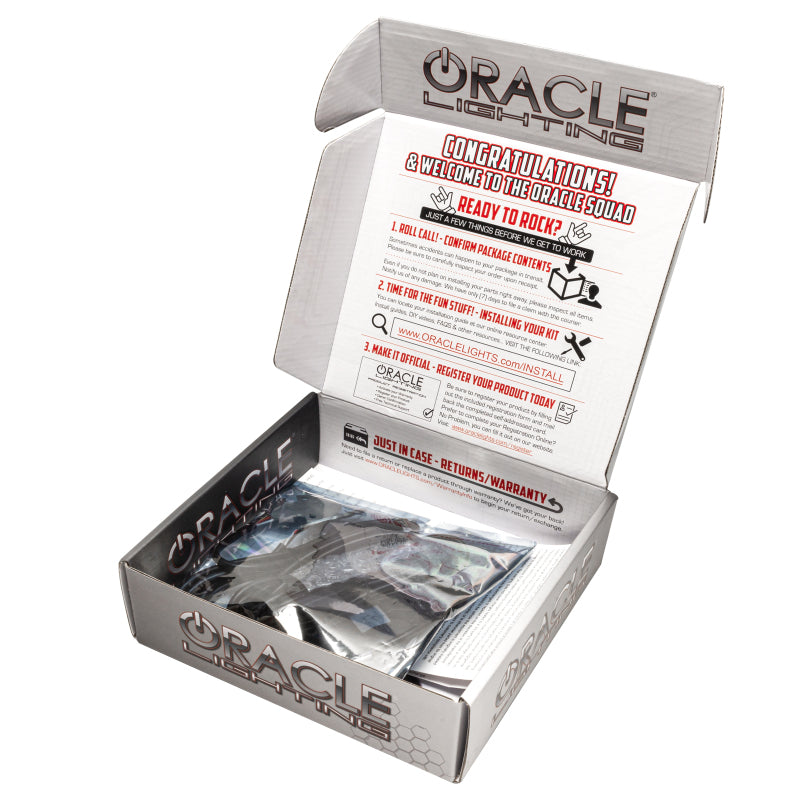 Oracle 21-22 Ford Bronco Headlight Halo Kit w/DRL Bar - Base Headlights -w/No Controller