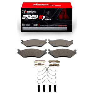 R1 04-20 Coachmen Epic Front/Rear Fr & Rr Optimum OE Pads & Hardware Kit