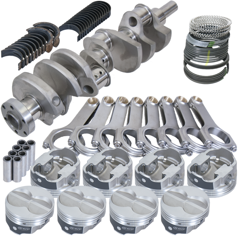 Eagle Ford 289/302 3.400in Crank 5.400in H-Beam -11cc Flat Top 4.000in Pistons Rotating Assembly