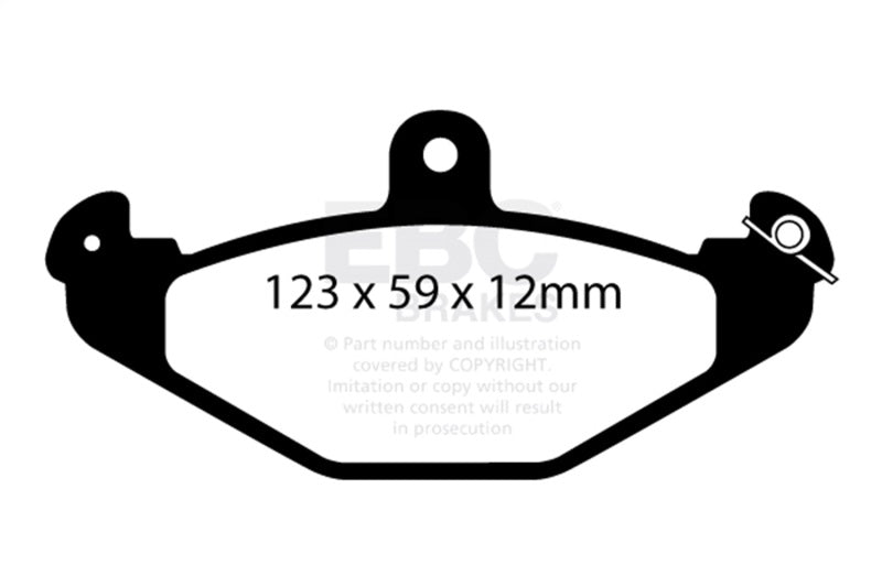 EBC 08+ Lotus 2-Eleven 1.8 Supercharged Redstuff Rear Brake Pads