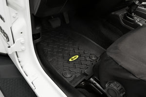 Bestop 20-26 Jeep Gladiator / 18-26 Wrangler JL Front Floor Mats (Black)