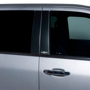 Putco 14-18 Chevy Silverado LD - Fits Double Cab/Crew Cab - 4pcs Black Platinum Pillar Posts