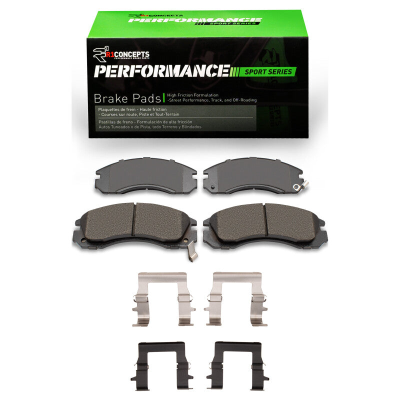R1 94-00 Mitsubishi Montero Front Performance Sport Pads & Hardware Kit