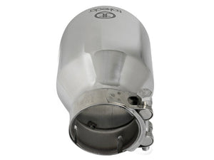 aFe Takeda Universal Exhaust Tip 2-1/2 IN Inlet x 4 IN Outlet x 6 IN L- Polished