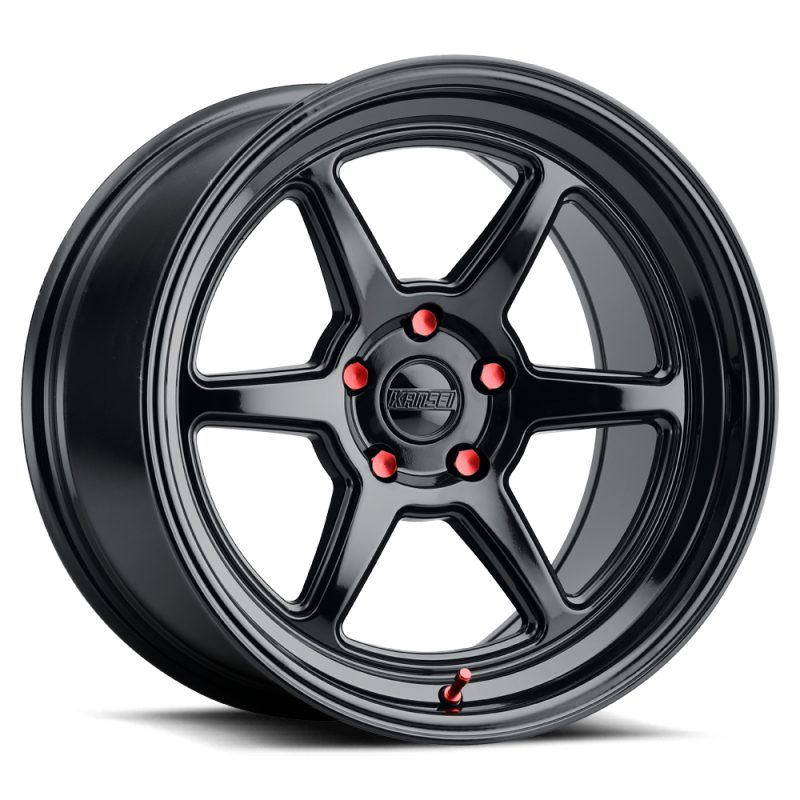 Kansei K14B Roku 18x10.5in / 5x112 BP / 12mm Offset / 66.56mm Bore - Gloss Black Wheel