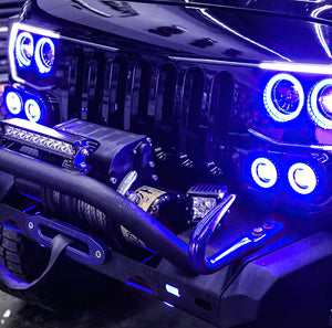 Oracle Vector Jeep Wrangler JK Grille Halo Kit - ColorSHIFT