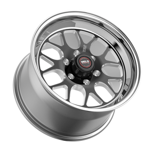Weld S77 HD 15x9 / 6x139.7 / 5.5 BS / 3.54 HB - Black Center - Polished Shell - Non-BL Wheel