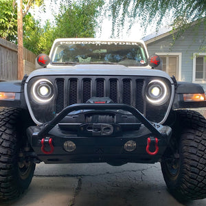 Oracle Oculus Bi-LED Projector Headlights for Jeep JL/Gladiator JT - Matte Blk - 5500K