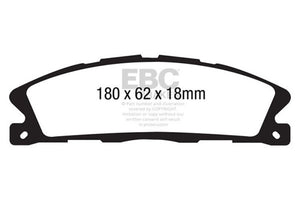 EBC 13+ Ford Flex 3.5 Greenstuff Front Brake Pads