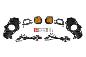 Diode Dynamics 22-25 Toyota RAV4 SS3 Fog Light Kit - Yellow Pro