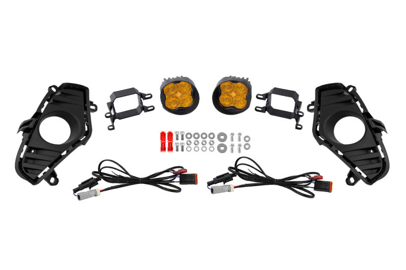 Diode Dynamics 22-25 Toyota RAV4 SS3 Fog Light Kit - Yellow Pro