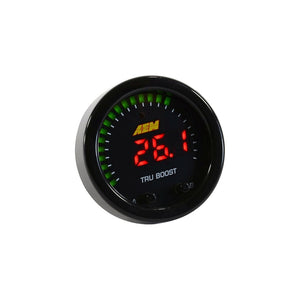 AEM X-Series Tru-Boost Controller Gauge w/ Boost Control Solenoid 80PSIg Internal MAP Sensor
