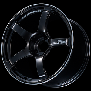 Advan TC4 18x7.0 / +41 Offset / 4x100 / 63mm Bore / Black Gunmetallic and Ring