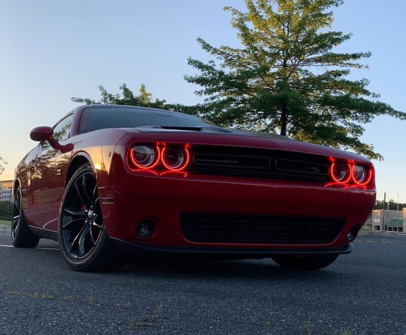 Oracle Dodge Challenger 15-21 LED Waterproof Halo Kit - ColorSHIFT