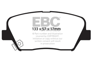 EBC 12+ Hyundai Azera 3.3 Greenstuff Front Brake Pads