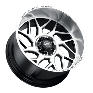 Weld Fulcrum 20x12 / 6x135 / 4.75 BS / 106.1 HB - Gloss Black Machined - Non-BL Wheel