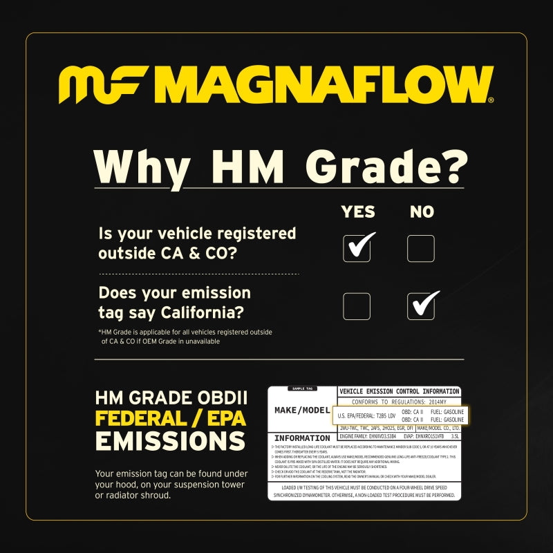 MagnaFlow Direct Fit Catalytic Conv 01-05 Chrysler Sebring / 00-05 Mitsubishi Eclipse / 00-03 Galant