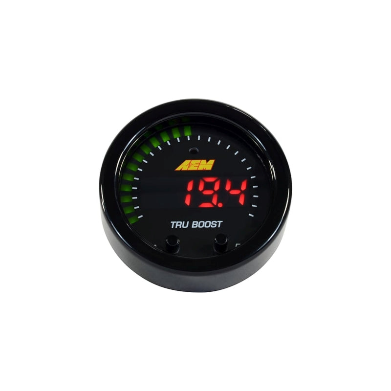 AEM X-Series Tru-Boost Controller Gauge w/ Boost Control Solenoid 80PSIg Internal MAP Sensor