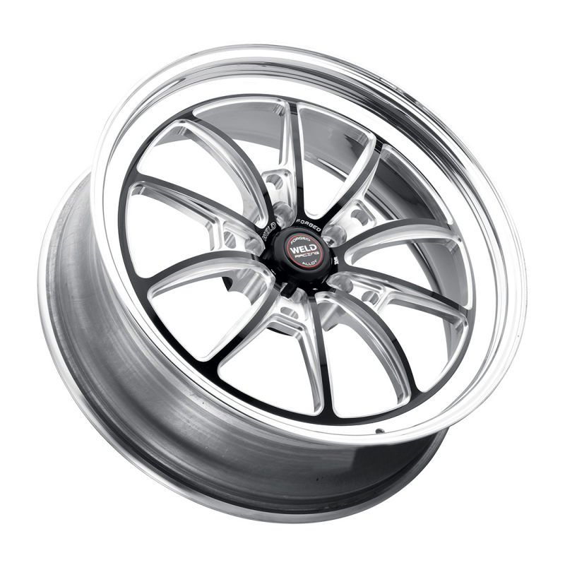 Weld S80 17x7 / 5x120 / 5.3 BS / 3.18 HB - Black Center - Polished Shell - Non-BL Wheel