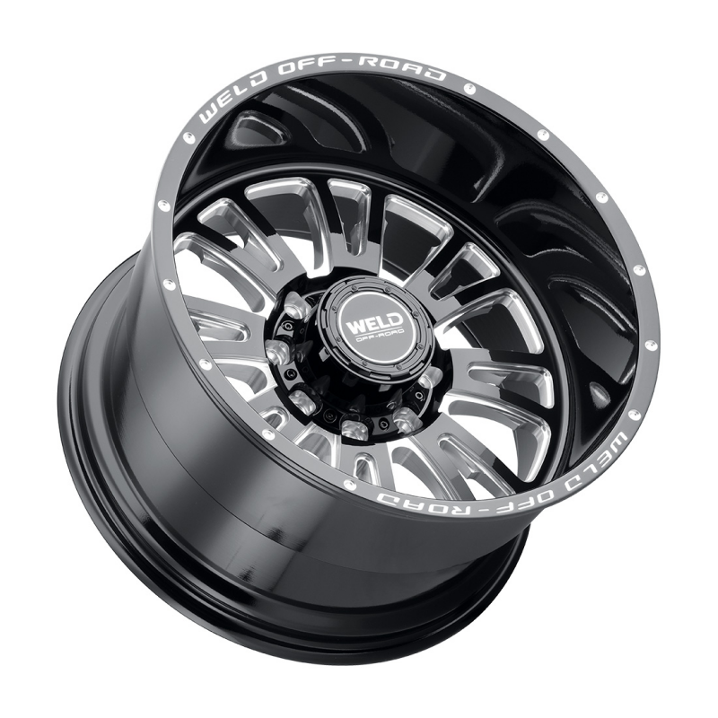 Weld Slingblade 20x12 / 8x165.1 / 4.75 BS / 125.1 HB - Gloss Black Milled - Non-BL Wheel