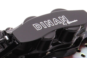 Dinan 08-13 BMW 1M/M3 (E82/E90/E92/E93) Black Caliper/Slotted Brake Set - Front