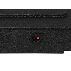 DS18 2x 8in Forward Firing Underseat Ported Box Subwoofer Enclosure Black Liner- Chevy/GMC/Ford