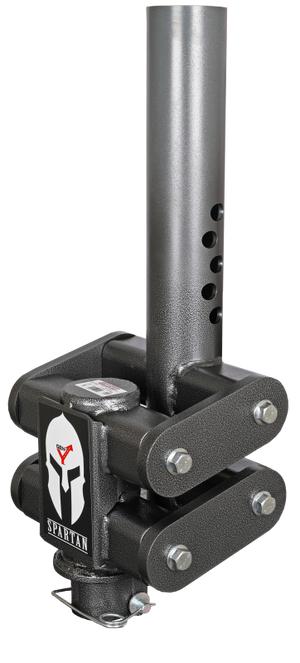 Gen-Y Spartan Torsion-Flex 5in Offset 4in RD Tube Gooseneck 2-5/16in Coupler Standard Height
