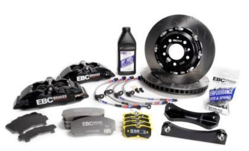 EBC Racing 2023+ Ford Ranger Raptor Black Apollo-6 355x32 Rotors Front Big Brake Kit