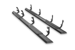 RealTruck 19-26 Chevy Silverado/GMC Sierra 1500 Double Cab Traxio 4in Nerf Bars - Textured Black