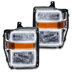 Oracle 08-10 Ford F250 Pre-Assembled Halo Headlights Chrome Housing- w/Simple Controller