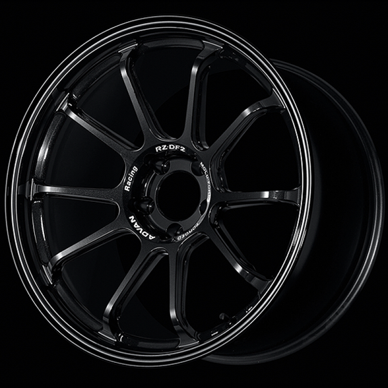 Advan RZ-DF2 19x9.5 / +25 Offset / 5x112 / 66.5mm Bore / Racing Titanium Black