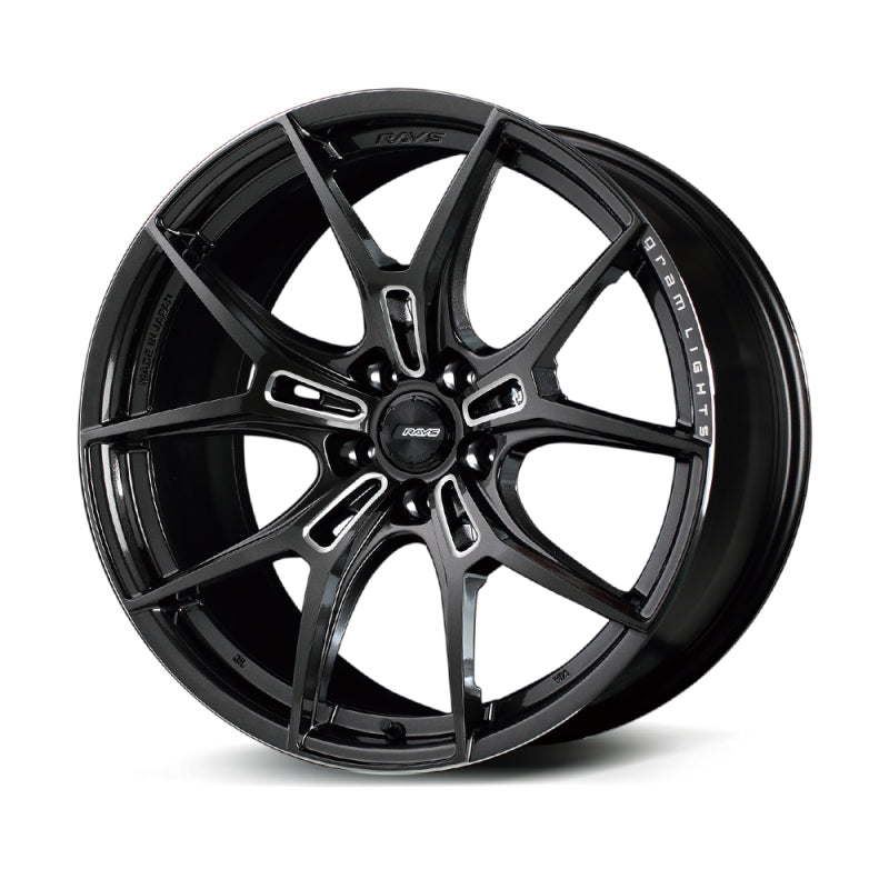 Gram Lights 57FXZ 19x8.5 +36 5x120 Super Dark Gunmetal and Machining Rim Edge DC Wheel