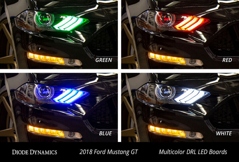 Diode Dynamics 18-23 Ford Mustang RGBW DRL LED Boards